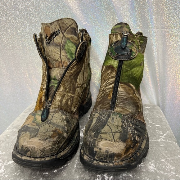Danner boots camouflage green tree realistic camo hunting fishing outdoors hike - Picture 9 of 15